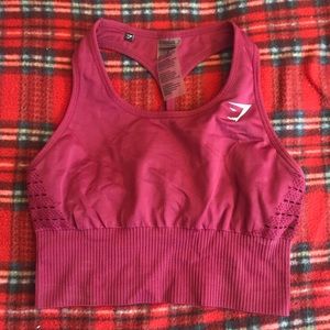 NWOT Gymshark Beet Red Energy Seamless Sports Bra